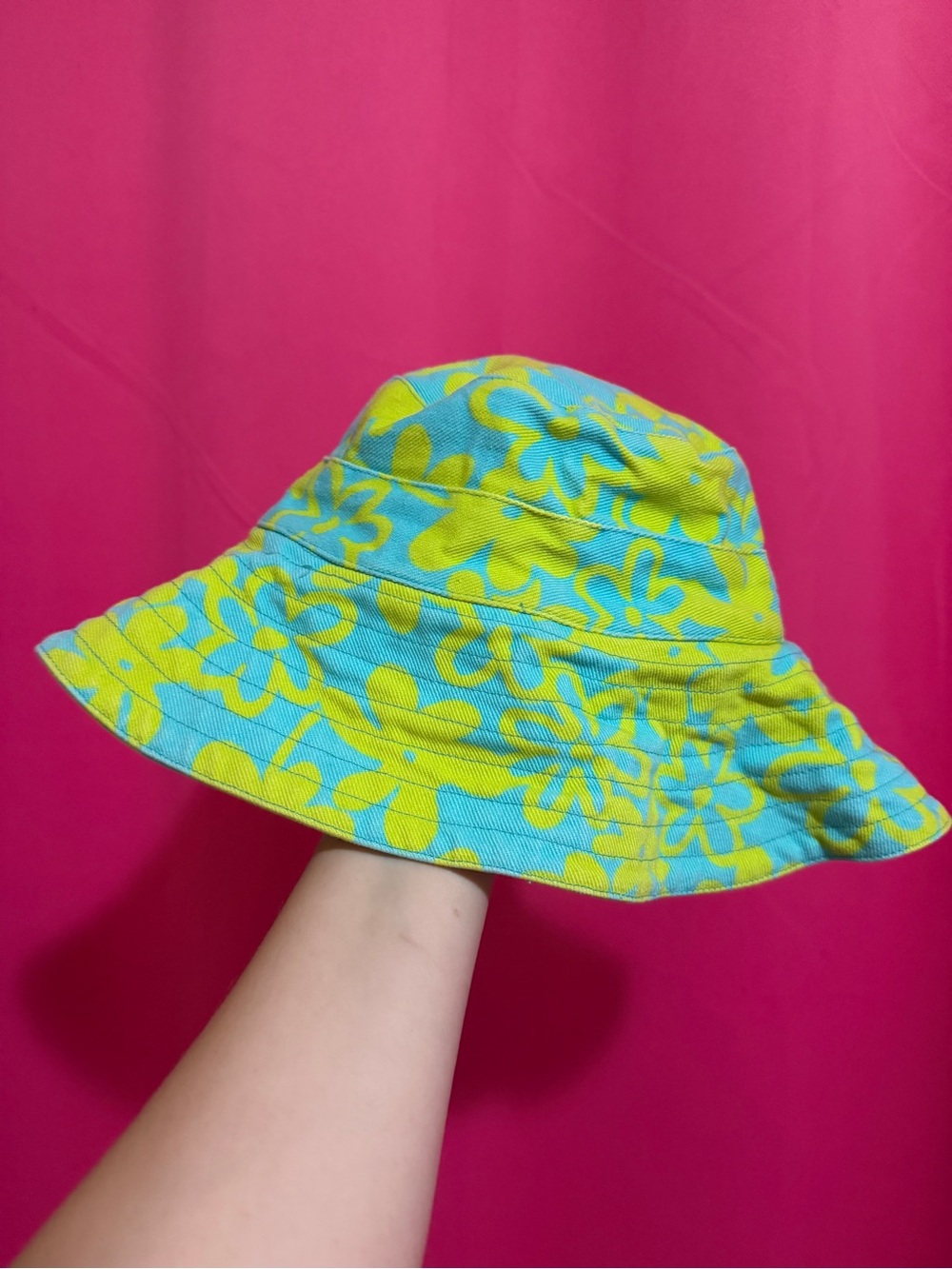 La Blanca Yellow & Blue Floral Bucket Hat